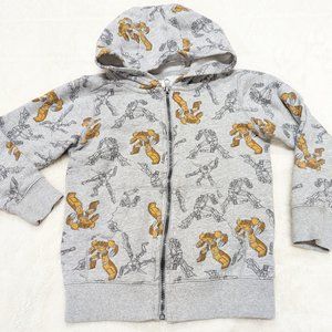 Carters Kid front zip hoodywith robot graphics Sz. 8